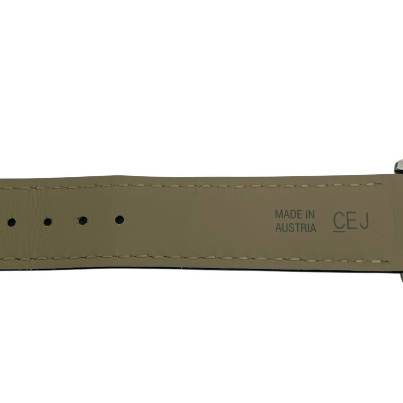 Cartier Santos-Dumont LM WSSA0046 Black SS/Leather Manual Wind Watch