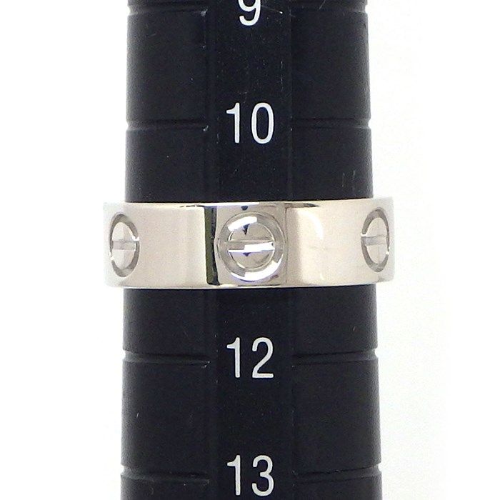 Cartier Love Ring Classic Model MM in 18K White Gold - Size 11