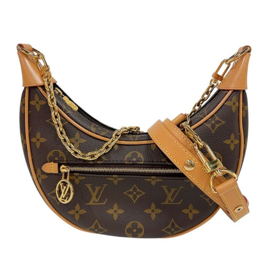 Louis Vuitton Loop M81098 Monogram Shoulder Bag - Brown & Gold