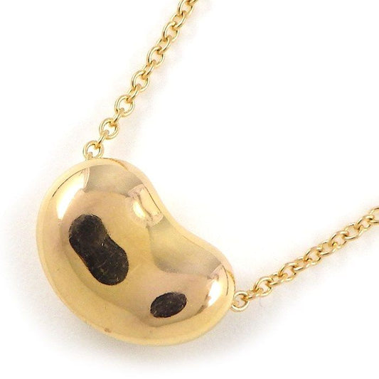 Tiffany & Co. 12mm Bean Design Necklace in K18 Pink Gold