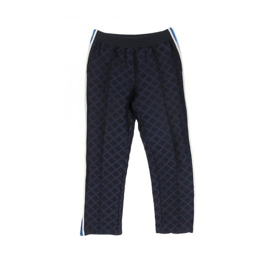 CHANEL Sports Matelassé Side Stripe Pants - Navy - Size 40