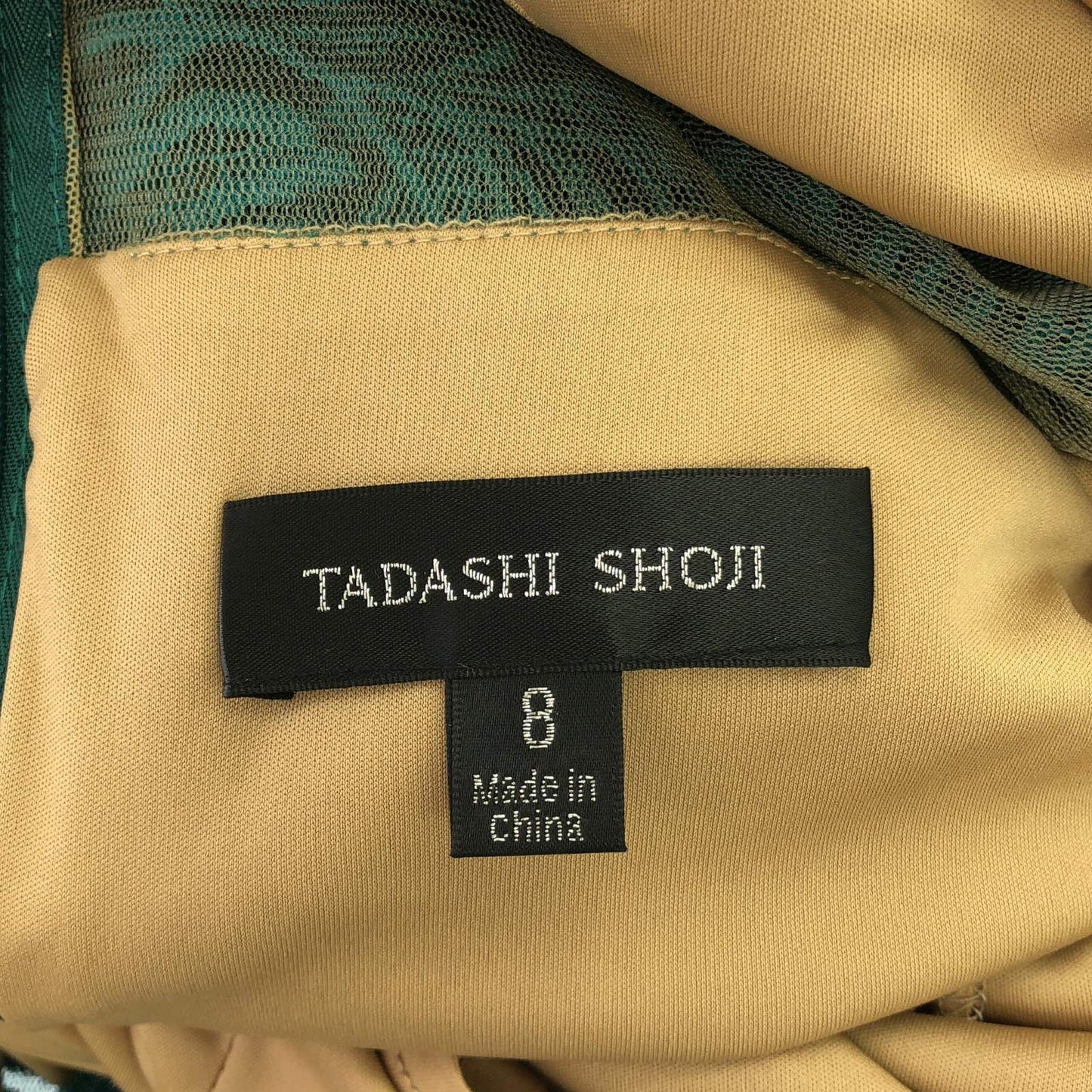 TADASHI SHOJI Green Polyester Dress - Unworn Elegance