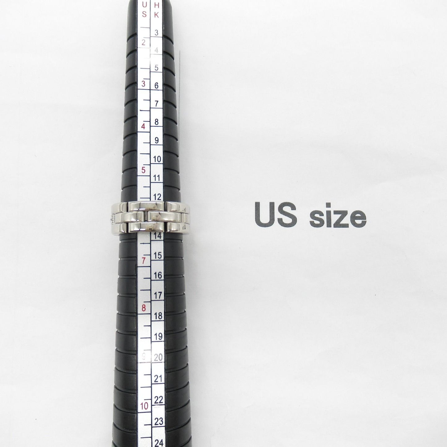 Cartier Maillon Panthère Half Diamond Ring in 18K White Gold