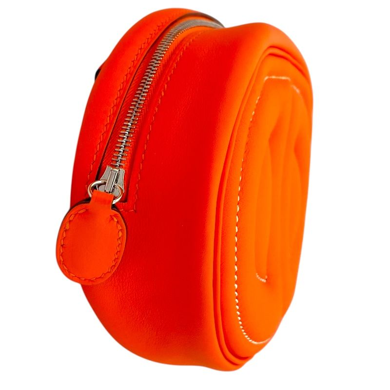 HERMES In The Loop Verso B刻 Orange Mini An/ Rose Azalee Shoulder Bag
