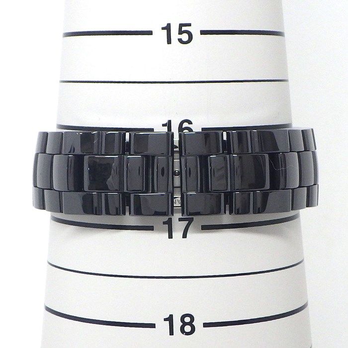CHANEL J12-365 H3840 Black Dial Diamond Paved Automatic Watch