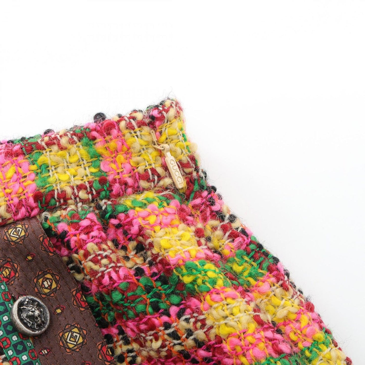 GUCCI Multicolor Tweed Skirt - Exquisite Wool & Silk Blend