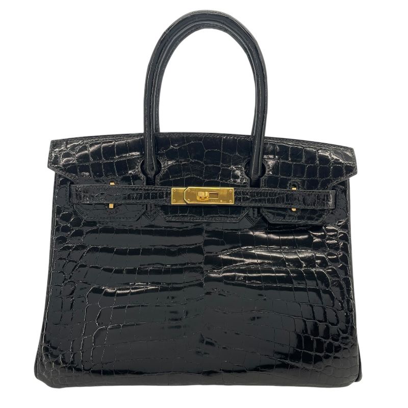 HERMES Birkin 30 Black Niloticus with Gold Hardware - Timeless Elegance