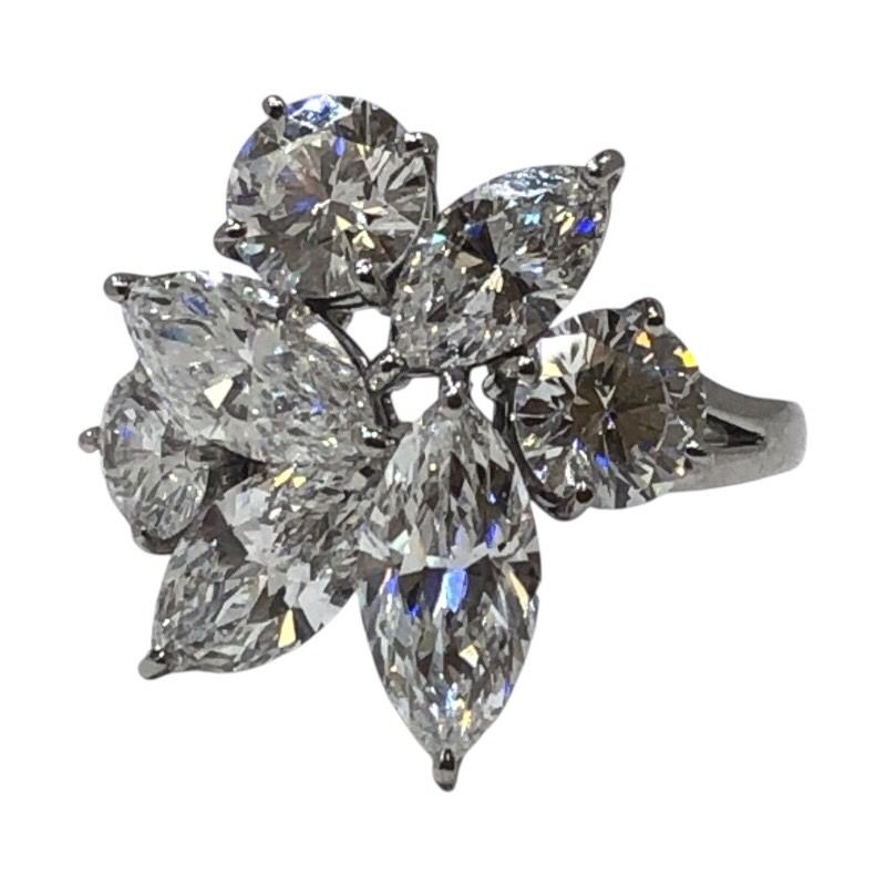 MIKIMOTO Platinum Diamond Ring - Exquisite Craftsmanship