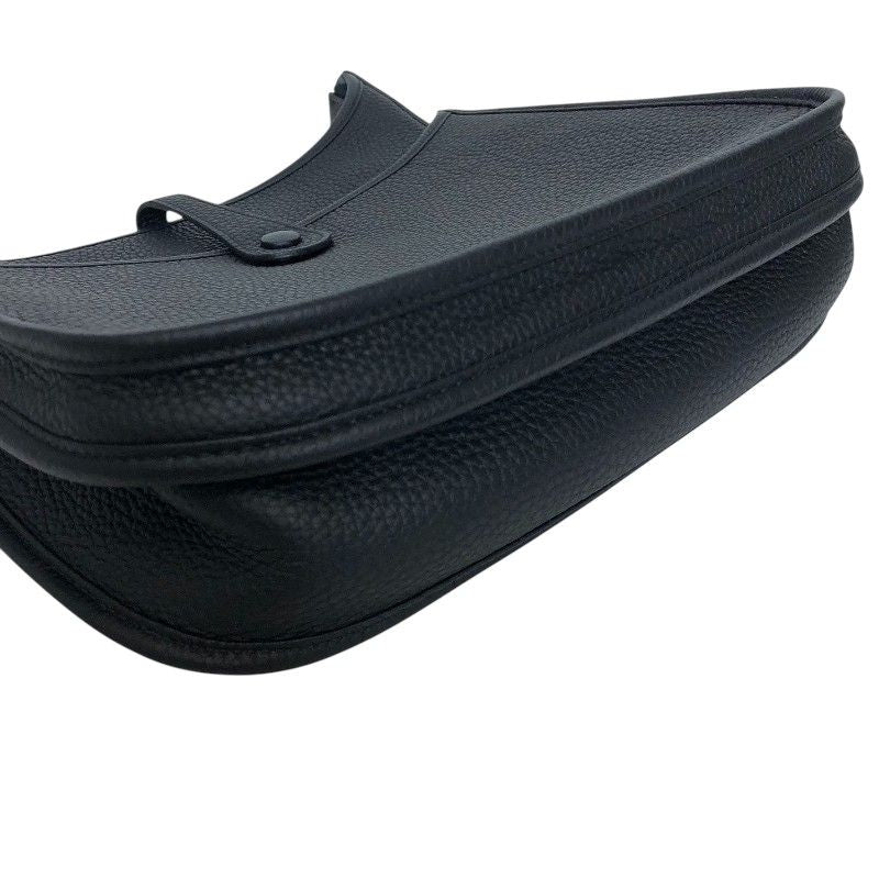 HERMES Evelyne III PM Black Togo Leather Shoulder Bag