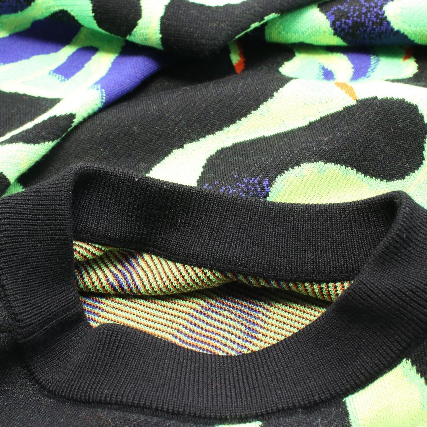 LOUIS VUITTON Multicolor Wool Knit Sweater - Size S