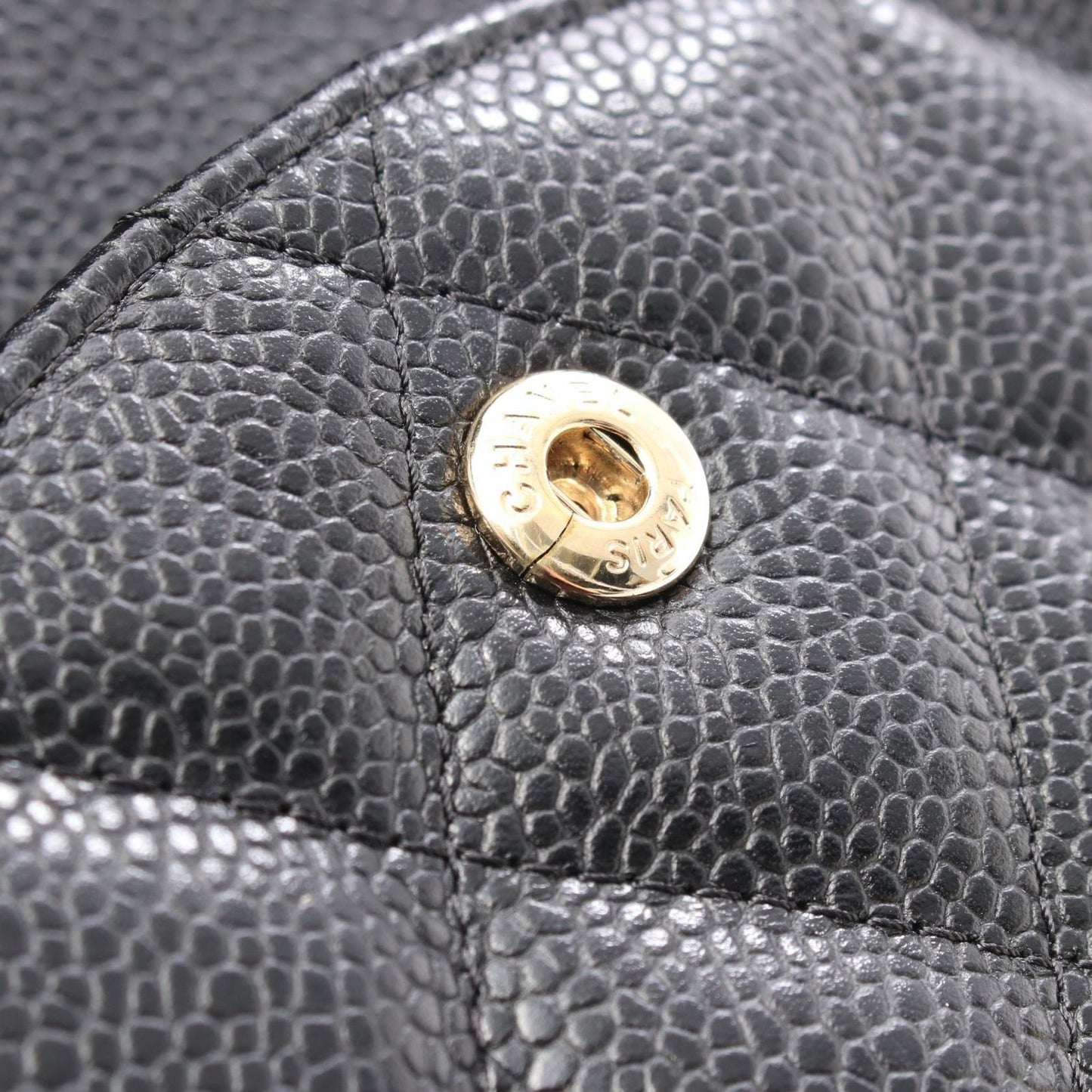 CHANEL Classic De Camellia 30 Large Double Flap Shoulder Bag