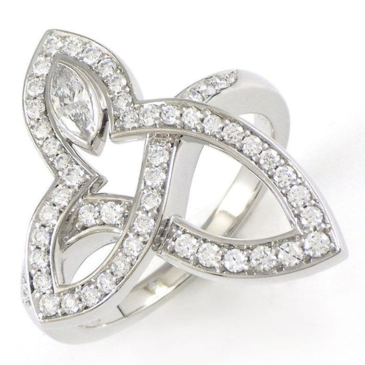 HARRY WINSTON Lily Cluster Ring with Marquise and Round Diamonds