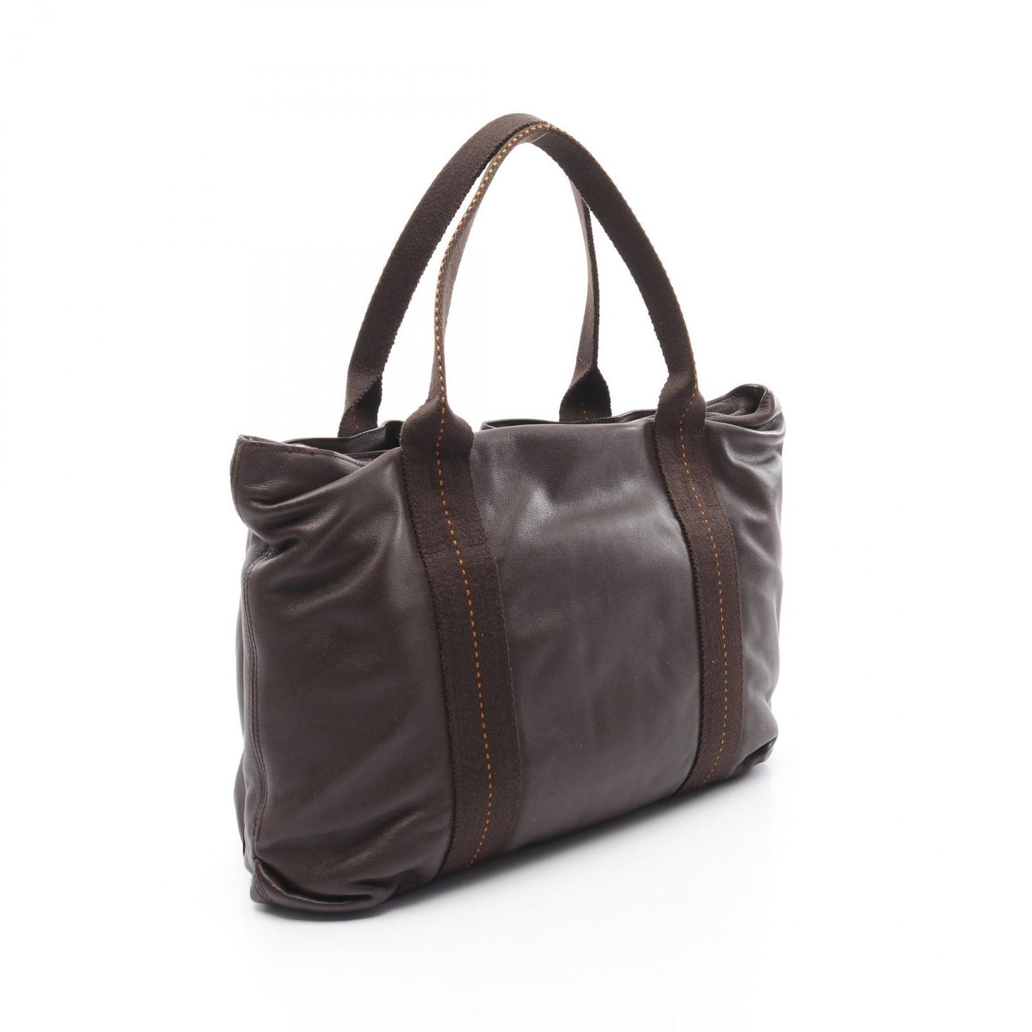 HERMES Caravan Horizontal MM Handbag - Exquisite Brown Leather