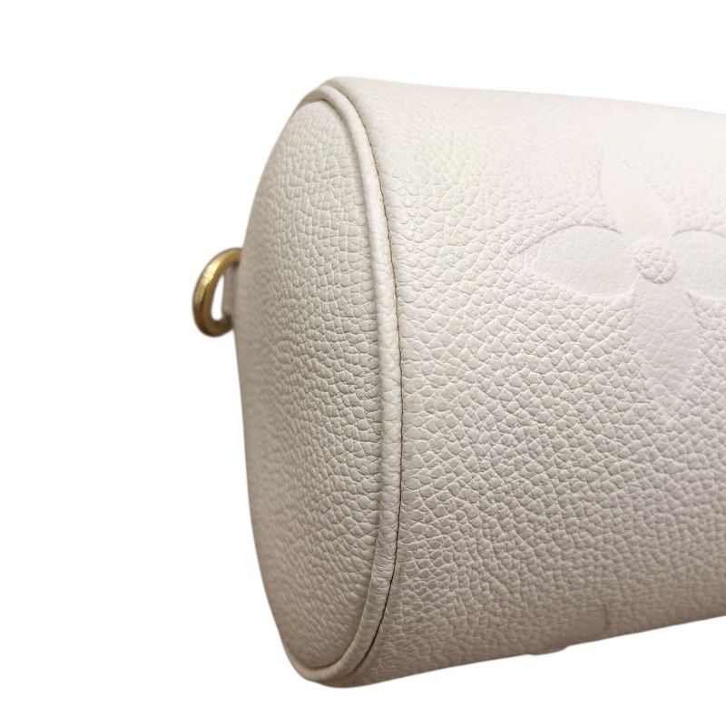 Louis Vuitton Papillon BB M45994 White Monogram Empreinte Leather Handbag