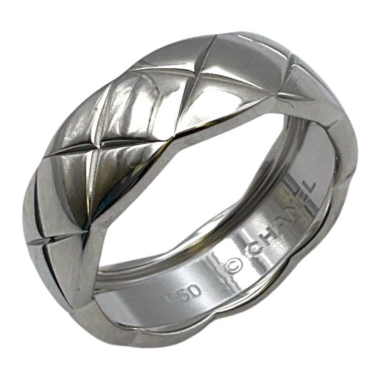 CHANEL Coco Crush Ring in K18 White Gold - Timeless Elegance