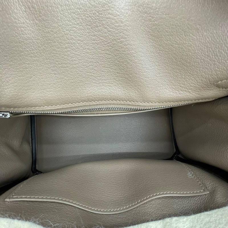 HERMES Birkin 25 Y Stamp Beige de Weimar/SV Hardware Handbag