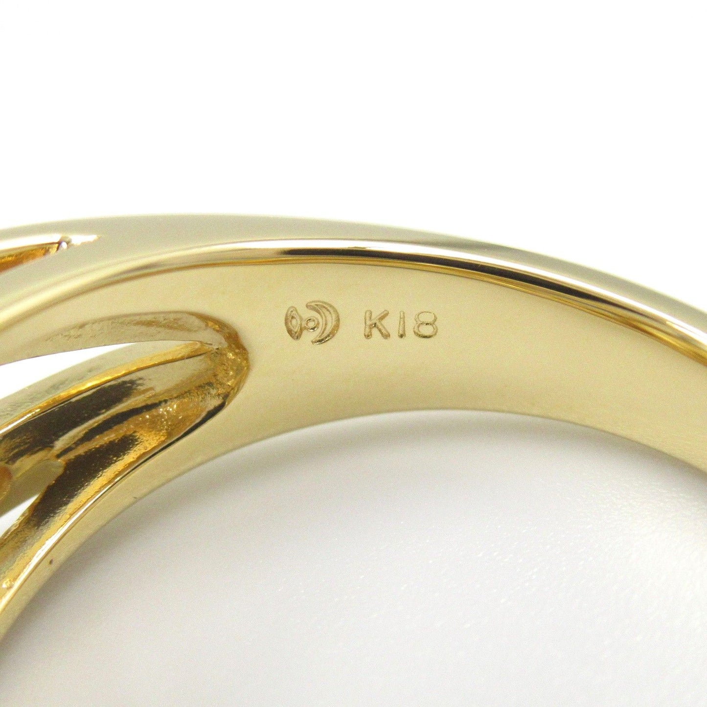 TASAKI Citrine & Diamond Ring in 18K Yellow Gold - Size 11