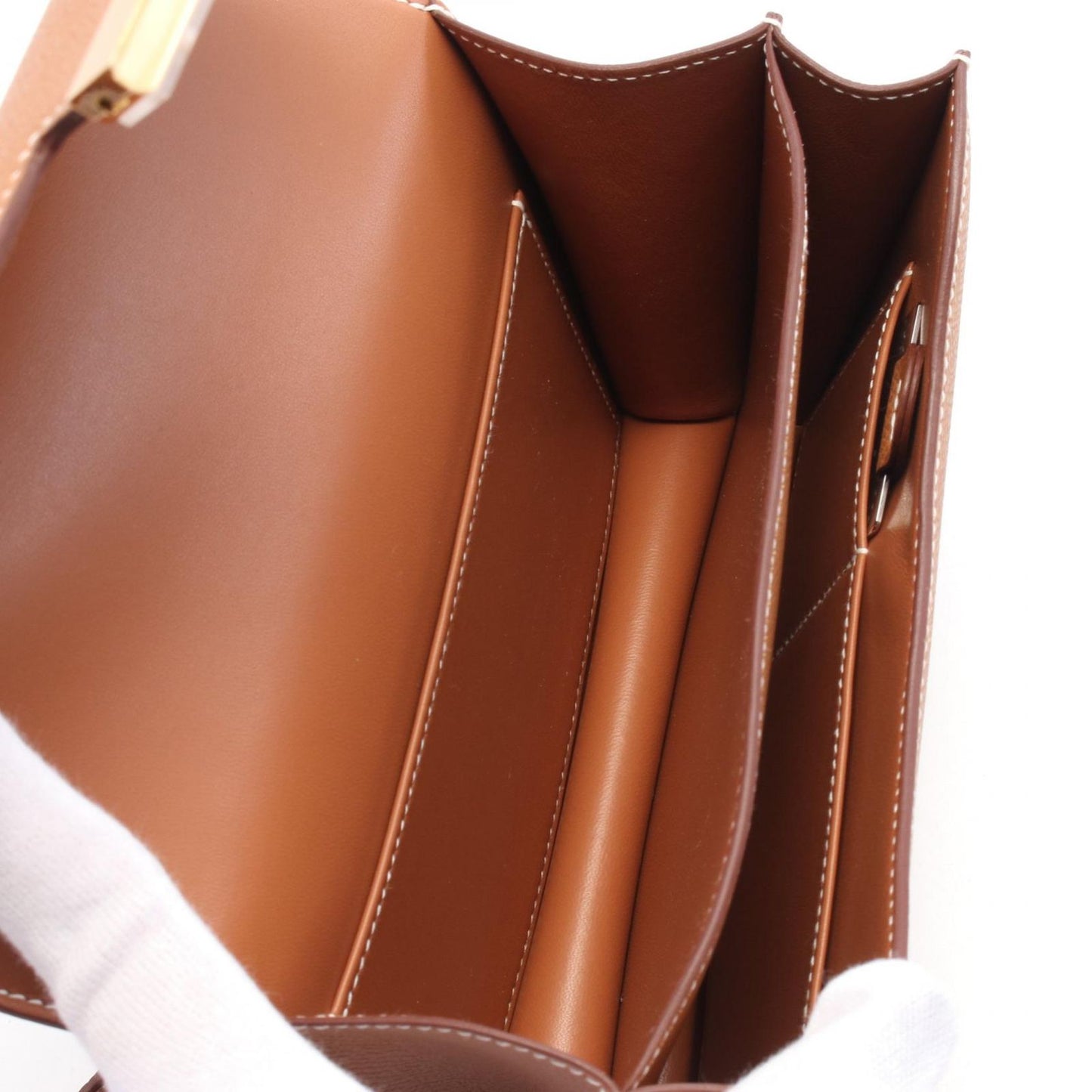 HERMES Constance 3 Mini Miroir Shoulder Bag - Gold Leather