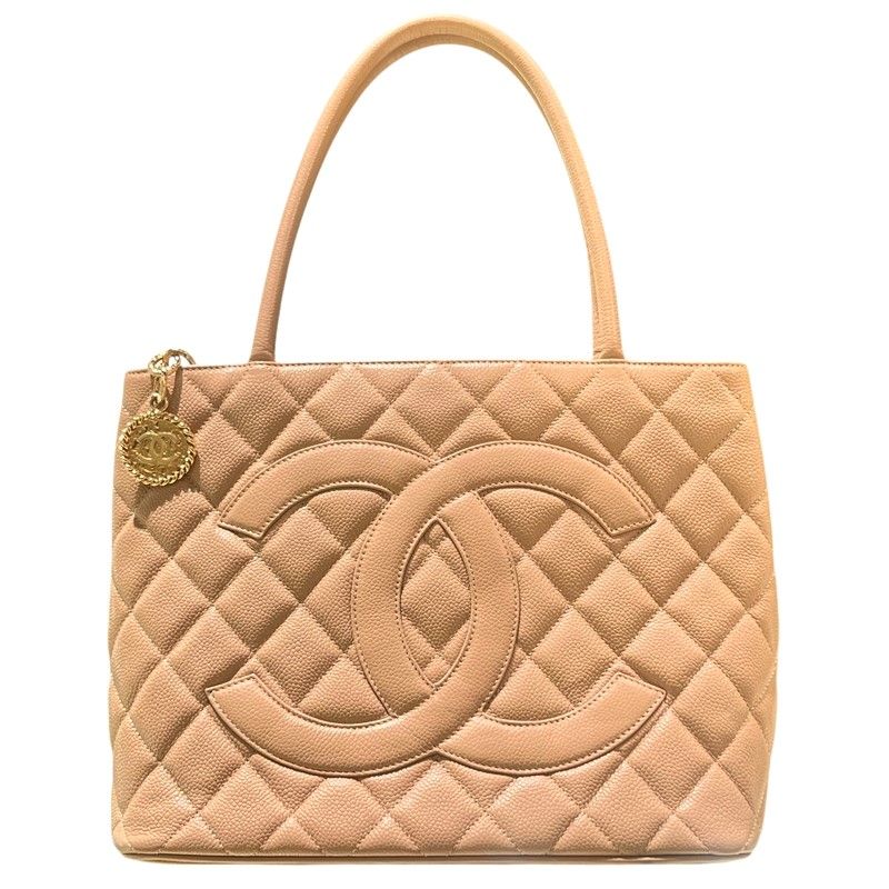 CHANEL Reissue Tote A01804 Beige Caviar Leather Handbag