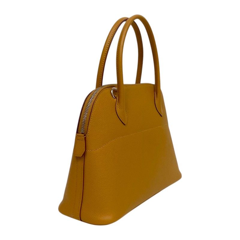 HERMES Bolide 27 Handbag in Sesame with Silver Hardware