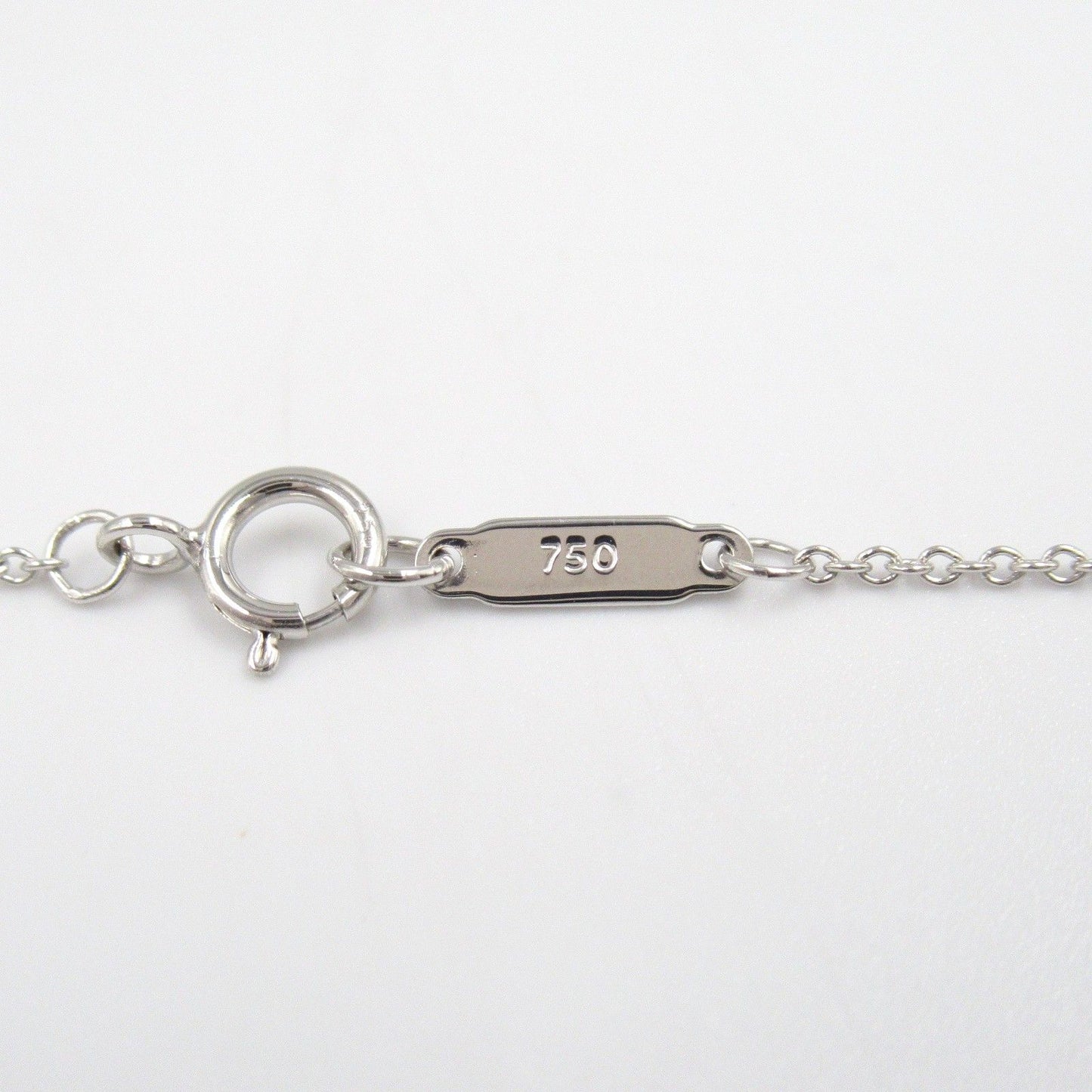 TIFFANY & CO Small Cross Diamond Necklace in 18K White Gold