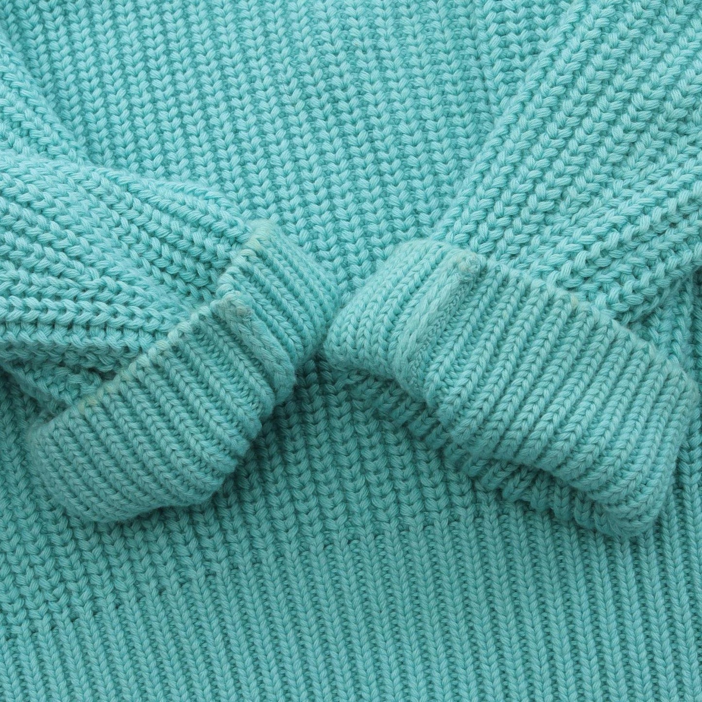 PATOU Fragrance Patch Knit Jumper in Light Blue - Exclusive Luxury