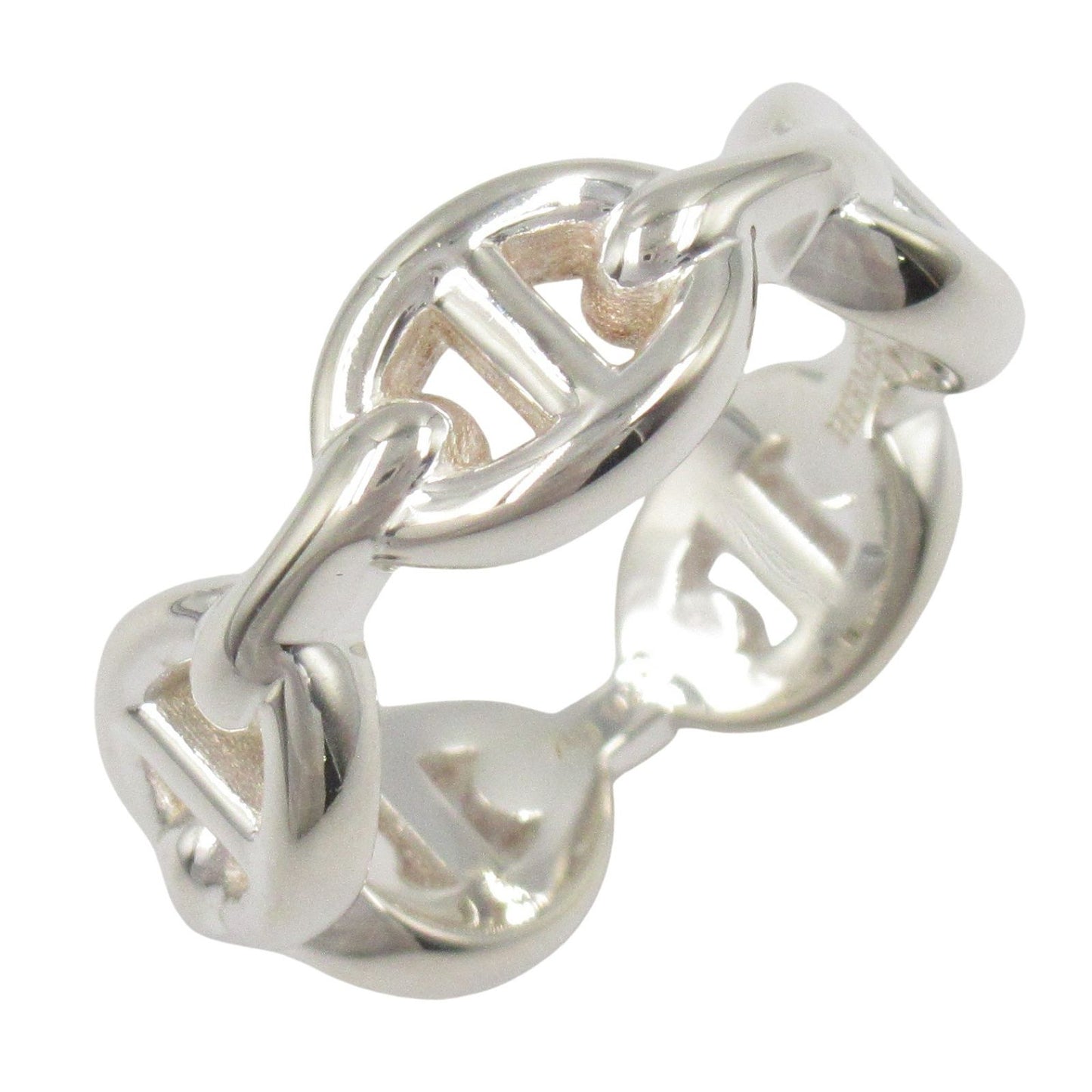 HERMES Chaine d'Ancre Ring in Silver 925 - Timeless Elegance
