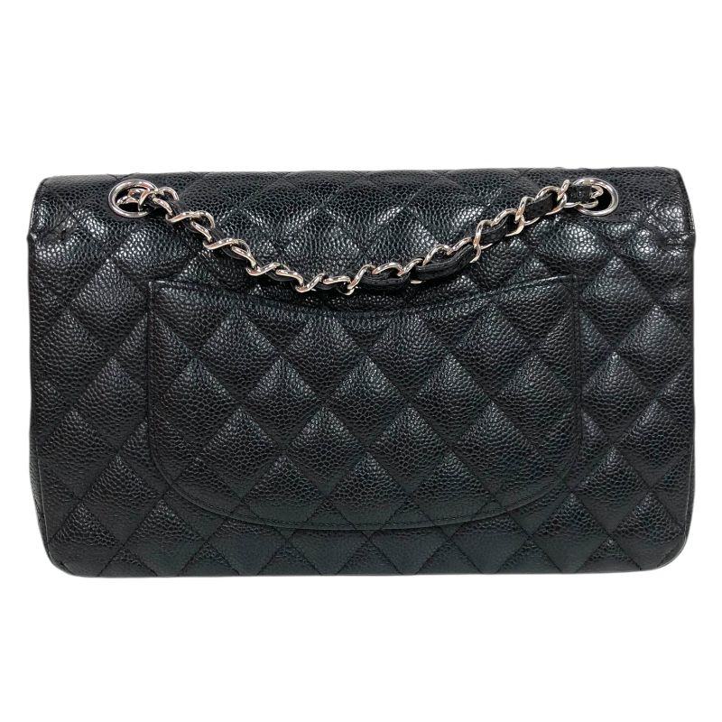 CHANEL Matelassé 25 Black Caviar Leather Shoulder Bag