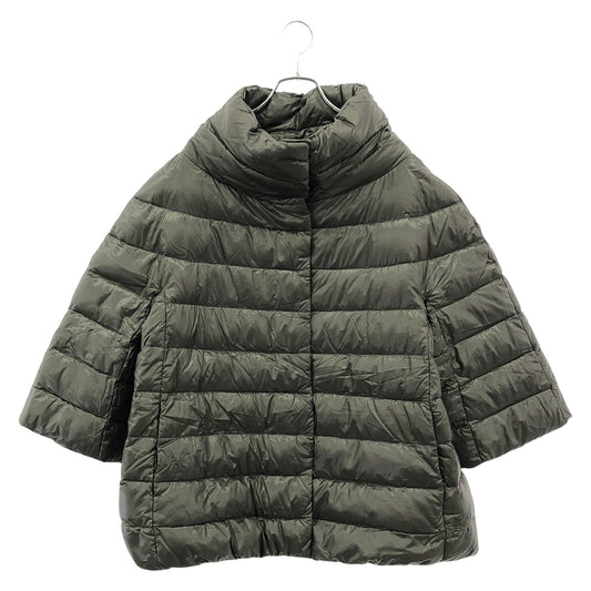 Herno AMINTA Down Cape Jacket in Gray - Exquisite Italian Craftsmanship