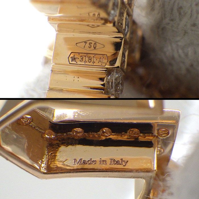 Damiani Belle Époque Crown Necklace in K18 Pink Gold with Diamonds