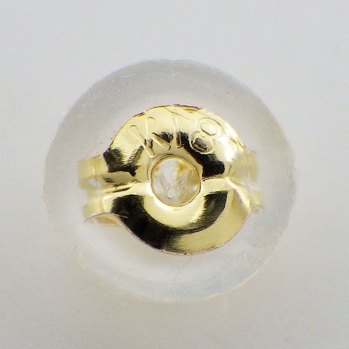 K18YG Bar Ball Earrings - Exquisite Yellow Gold Elegance