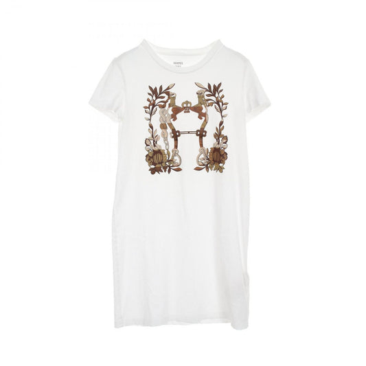HERMES Della Cavalleria Cotton Dress - Exquisite White Elegance