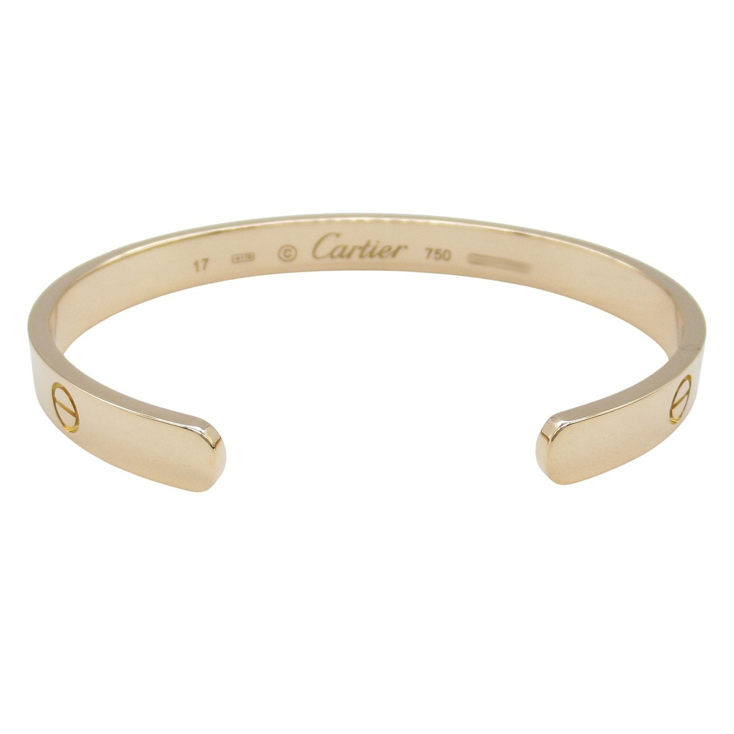 CARTIER Love Open Bracelet in K18 Pink Gold - 15.5cm