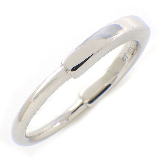 Tiffany & Co. Lock Ring in K18 White Gold - Size 14