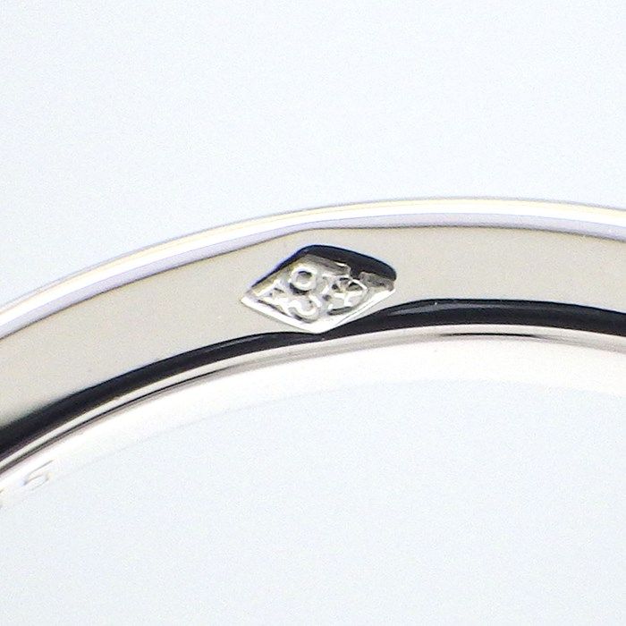 HERMES Éperon d'Or Diamond Ring in K18 White Gold - Size 15