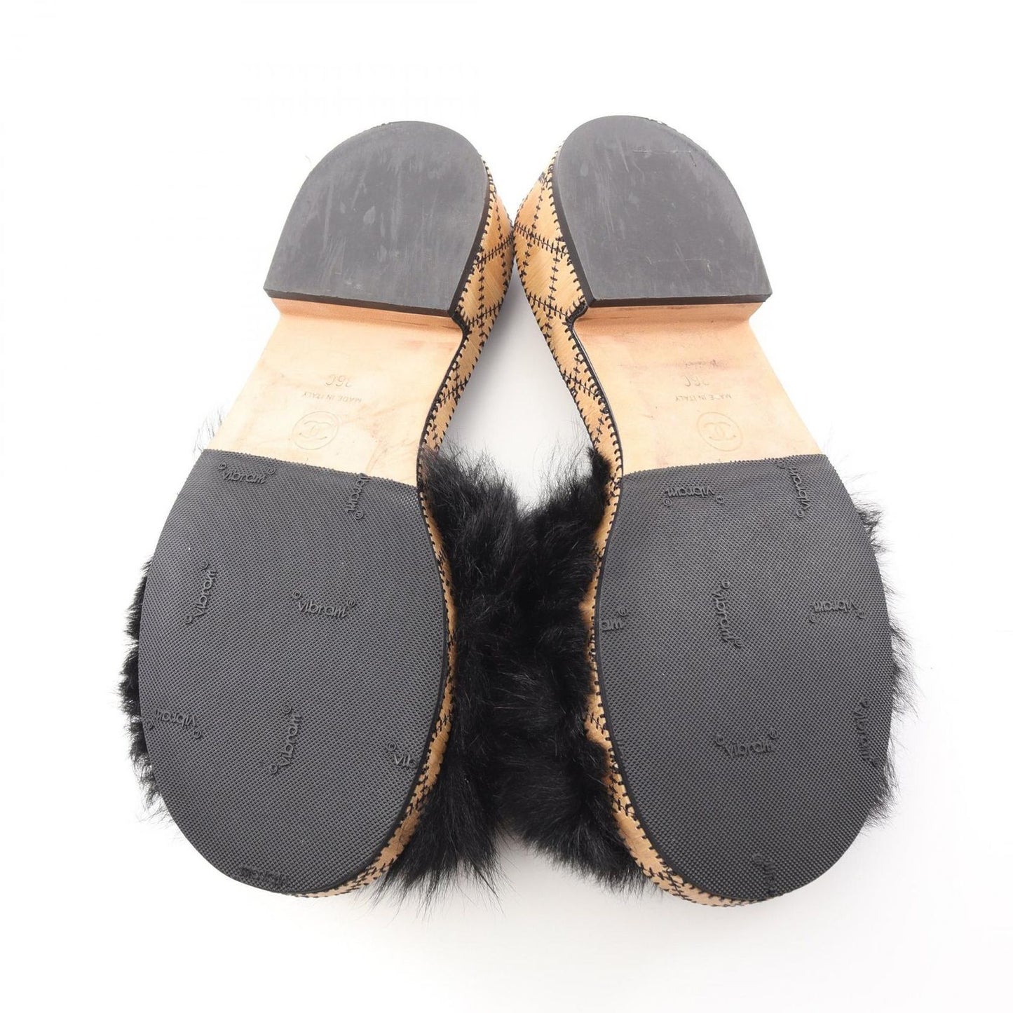 CHANEL Coco Mark Leather Sandals - Timeless Elegance in Black & White