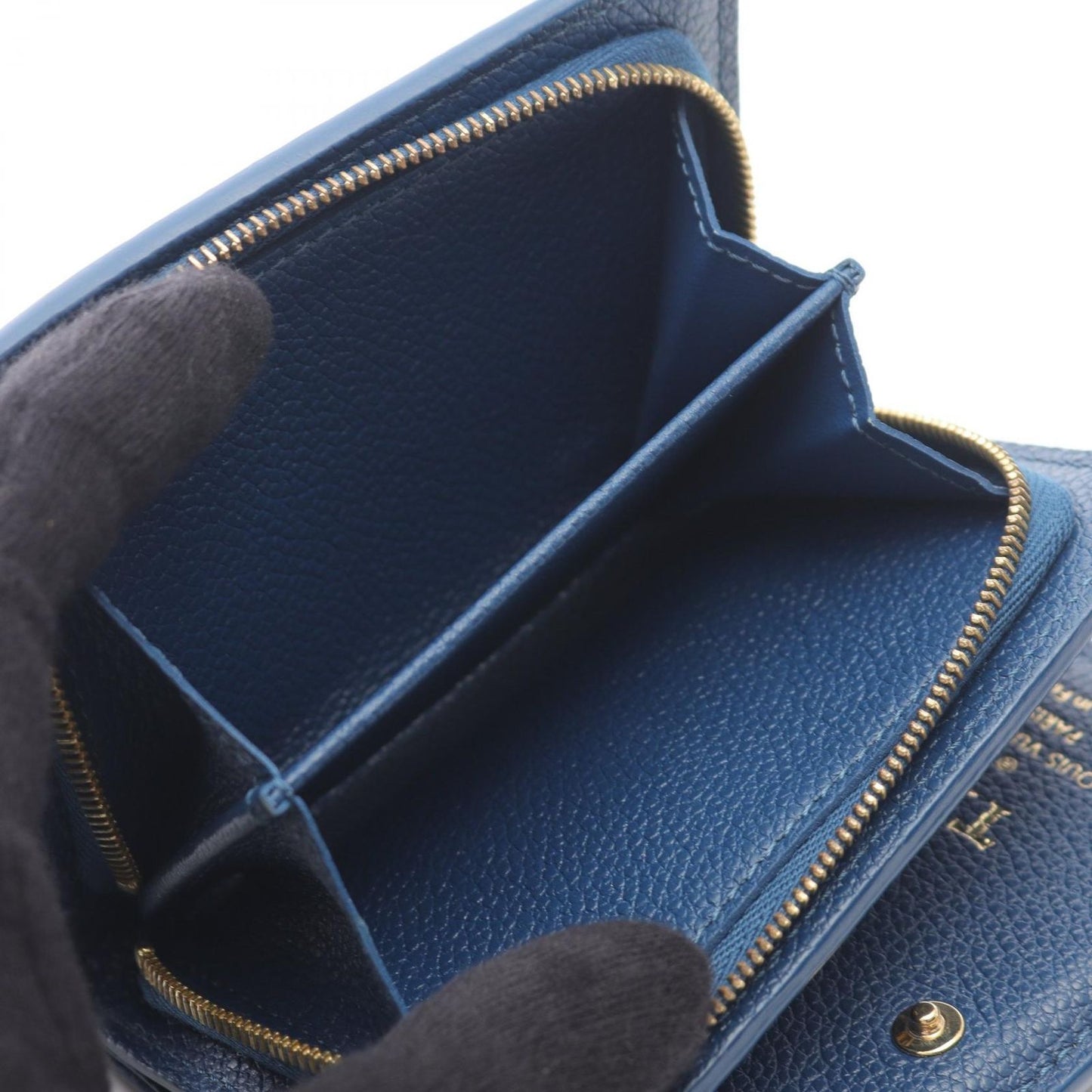 Louis Vuitton Monogram Empreinte Wallet - Portefeuille Clara in Navy