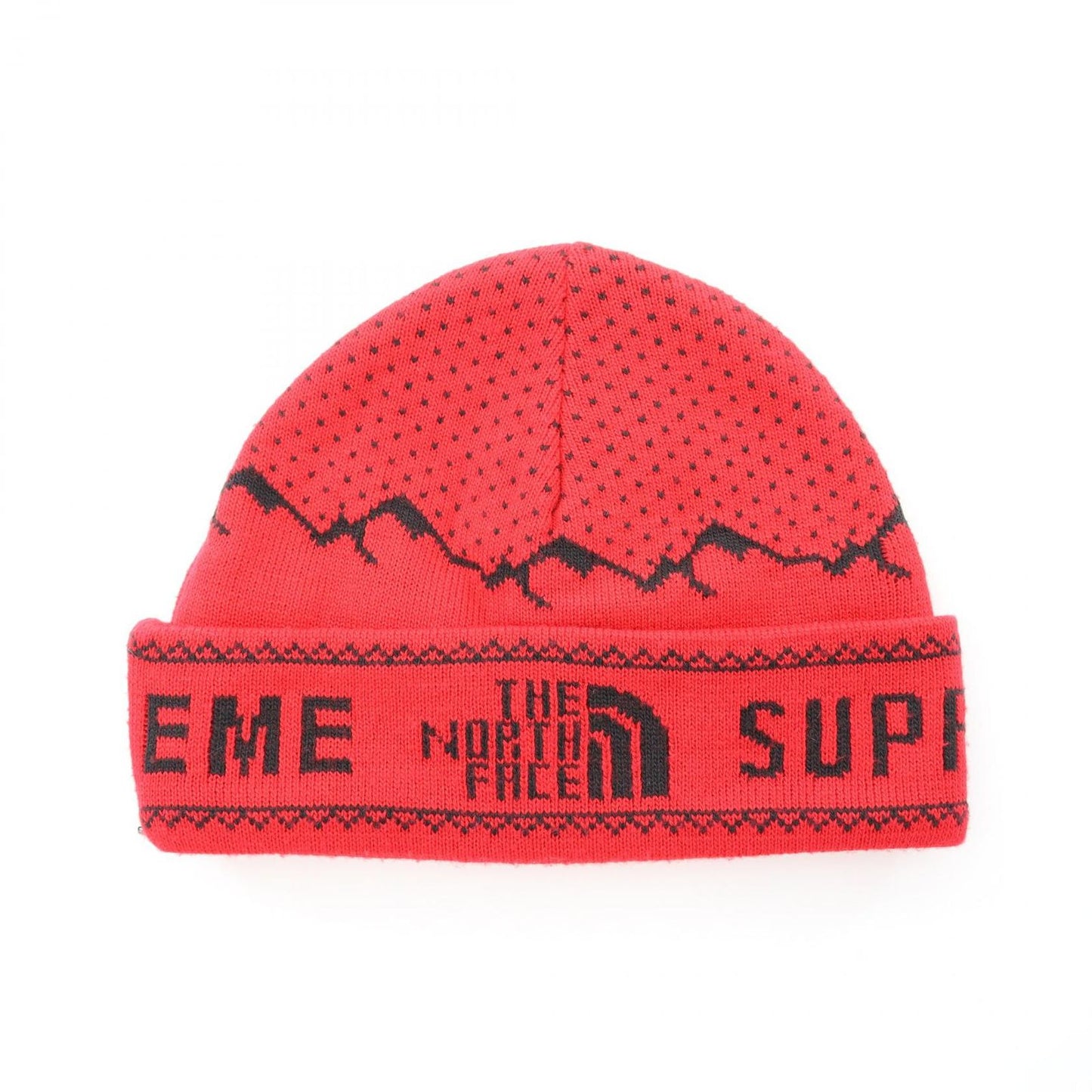 Supreme x THE NORTH FACE Red Knit Cap - Exclusive Collaboration