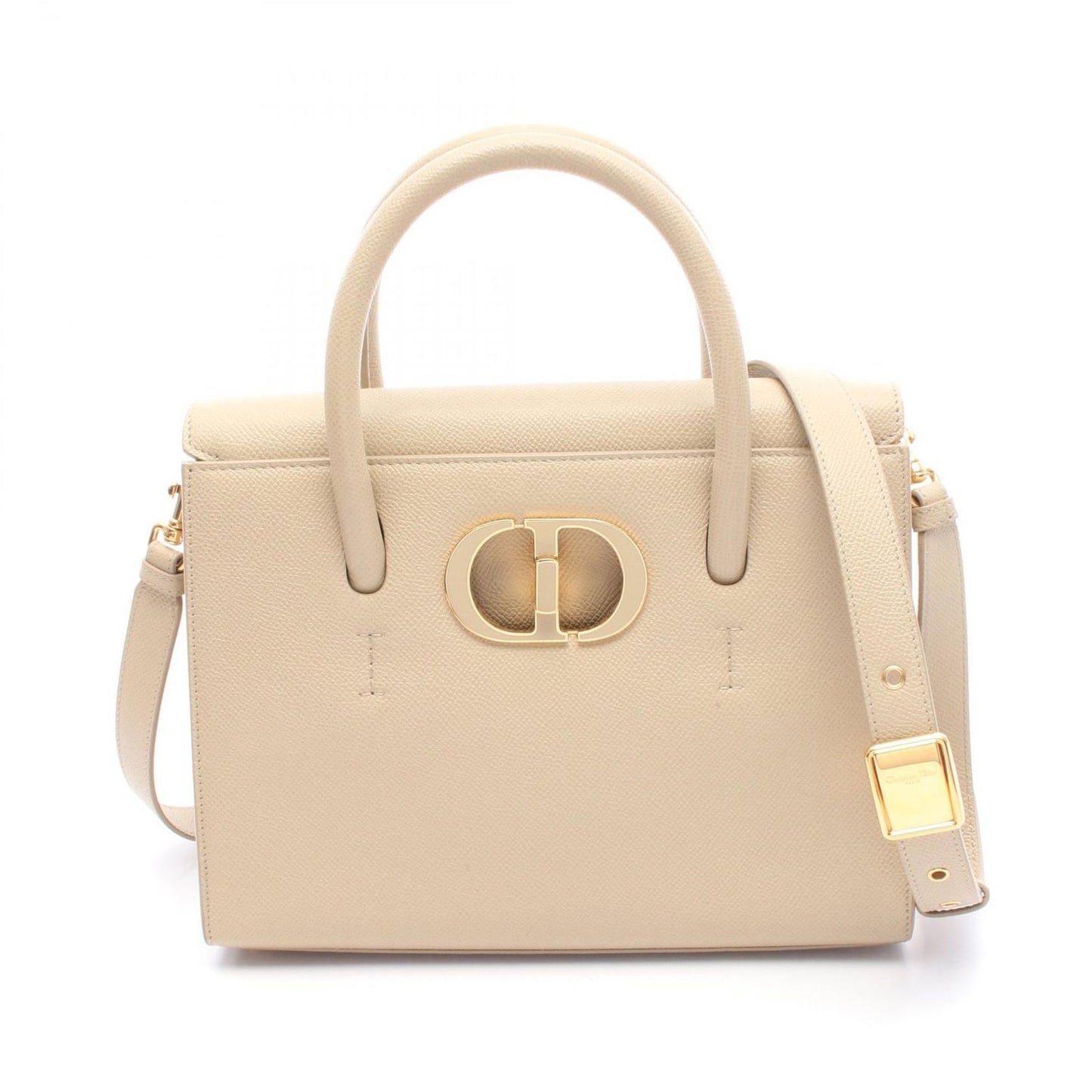 Dior 30 Montaigne Handbag in Beige Leather - Timeless Elegance