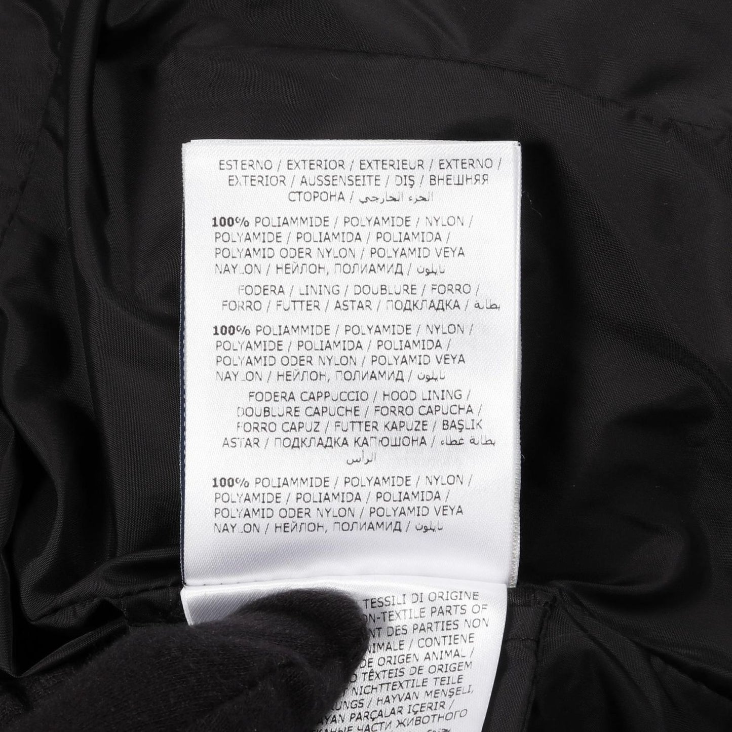 MONCLER FLAMMETTE Down Jacket - Black Nylon, Size S