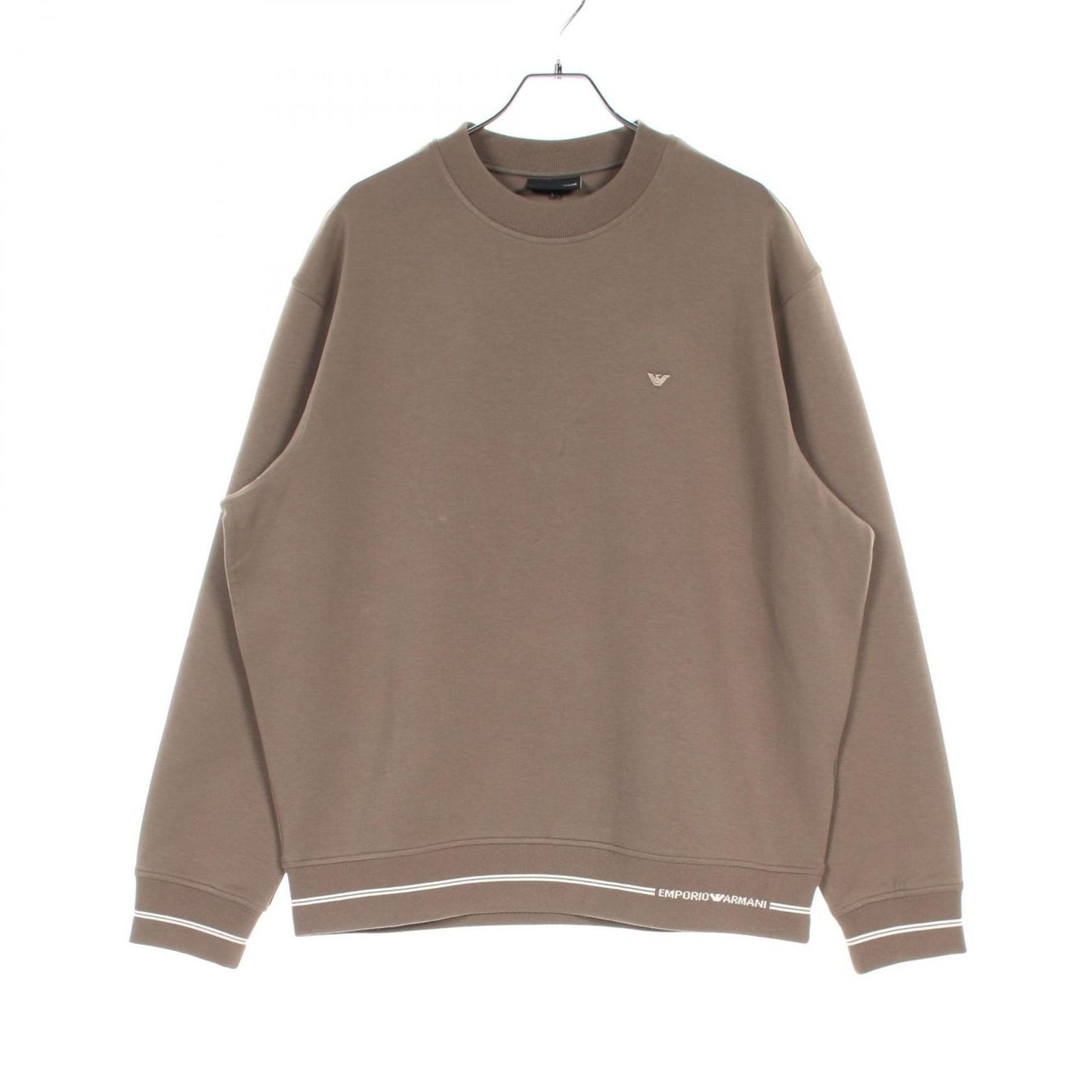 Emporio Armani Brown Cotton Sweatshirt - Timeless Elegance
