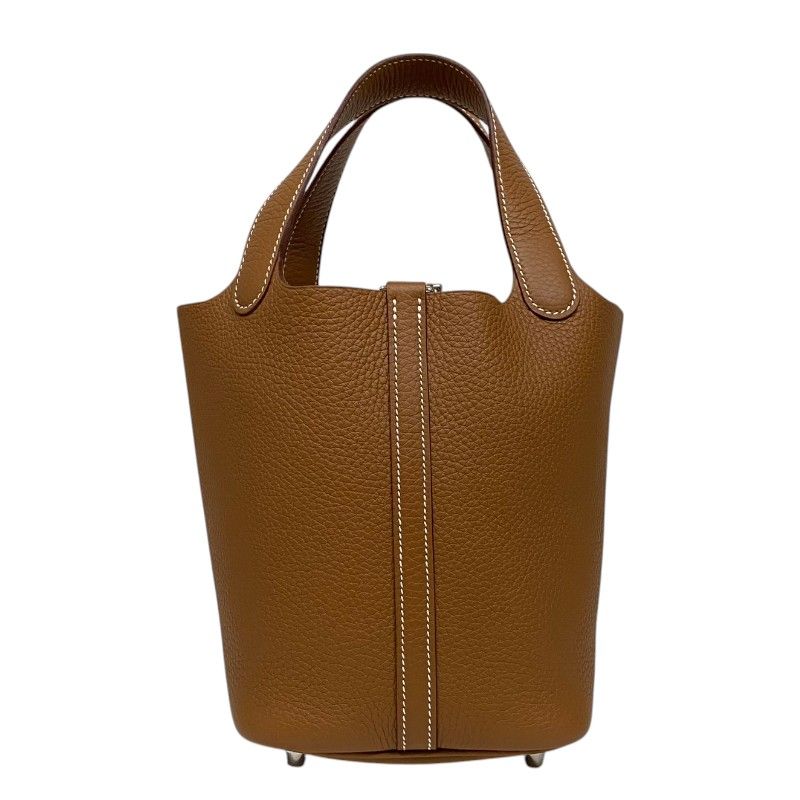HERMES Picotin Lock PM Tote Bag in Gold with Gold Hardware