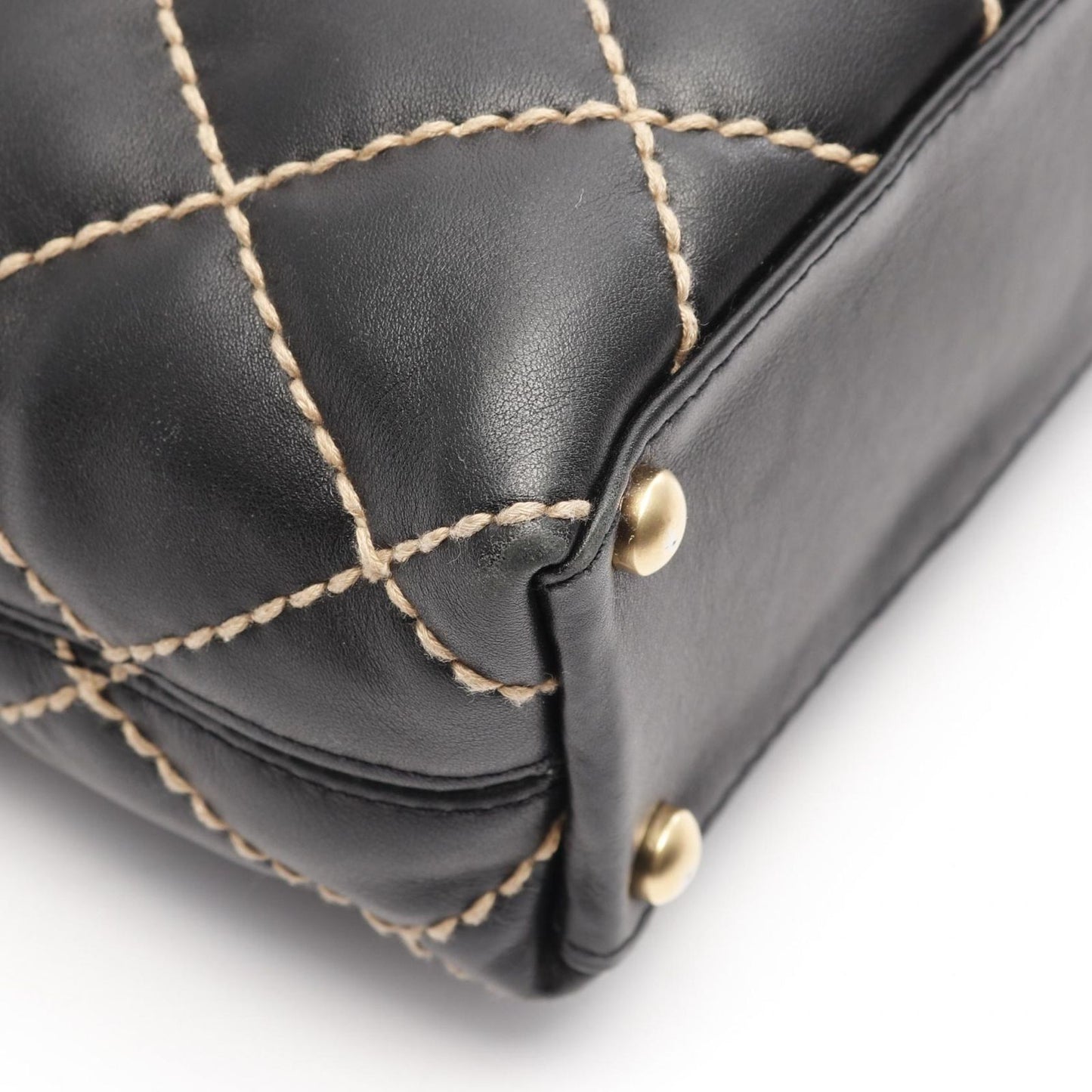 CHANEL Wild Stitch Tote Bag in Black Leather - Timeless Elegance