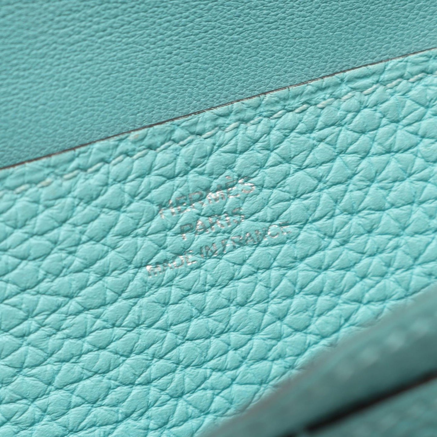 HERMES Dogon Long Wallet in Blue Atoll - Exquisite Craftsmanship