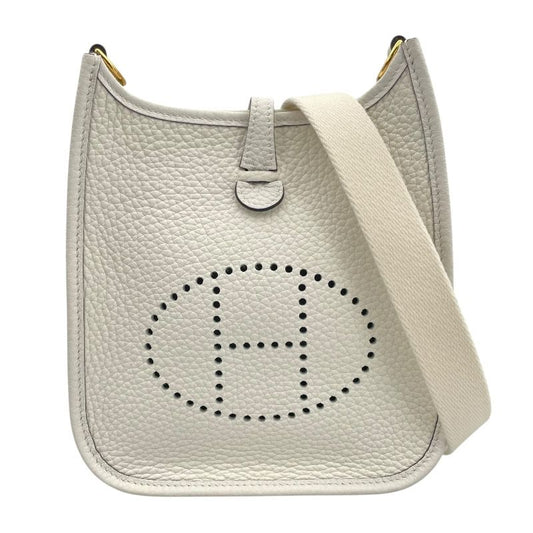 HERMES Evelyne TPM in New White with Gold Hardware - Exquisite Luxury