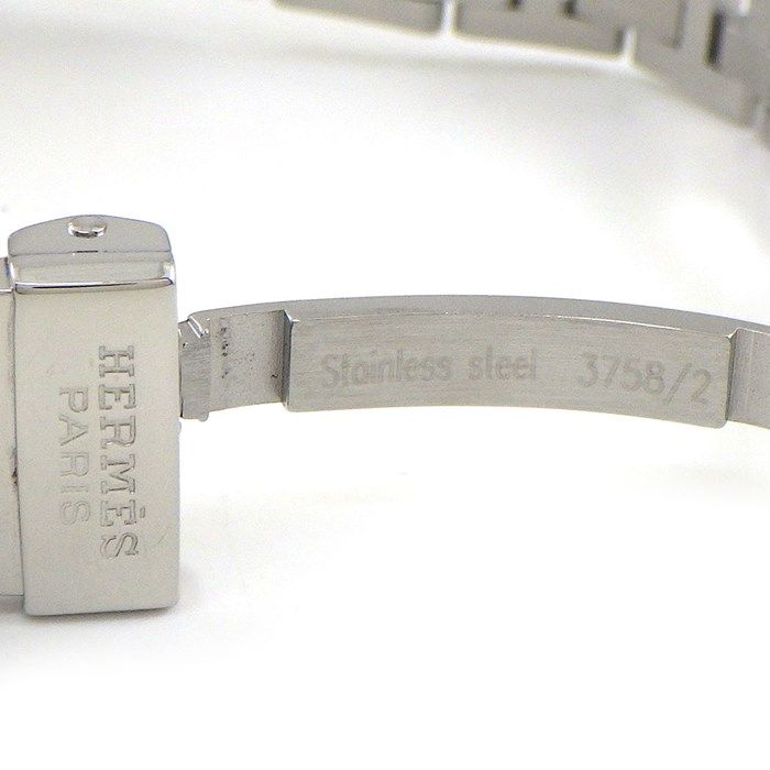 HERMES Clipper CL4.210 Date Watch - Black Dial, Stainless Steel