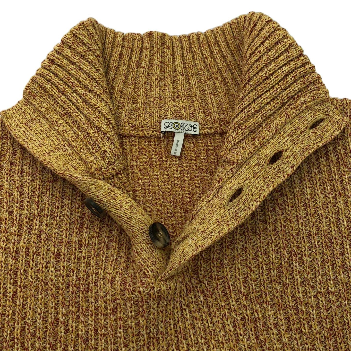 LOEWE Yellow Cotton Knit Sweater - Exquisite Craftsmanship