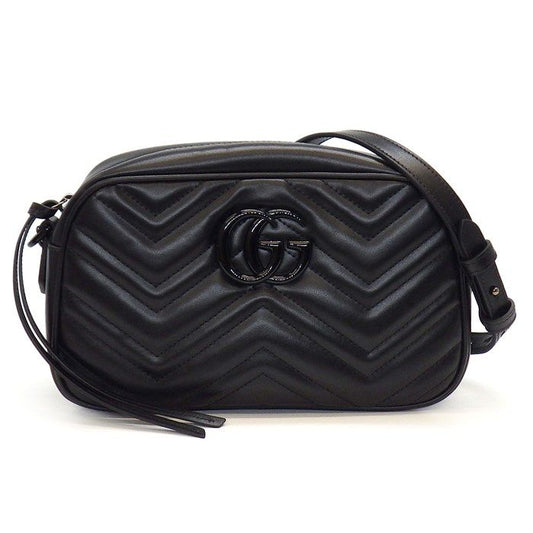 GUCCI GG Marmont Small Camera Bag in So Black - Timeless Elegance