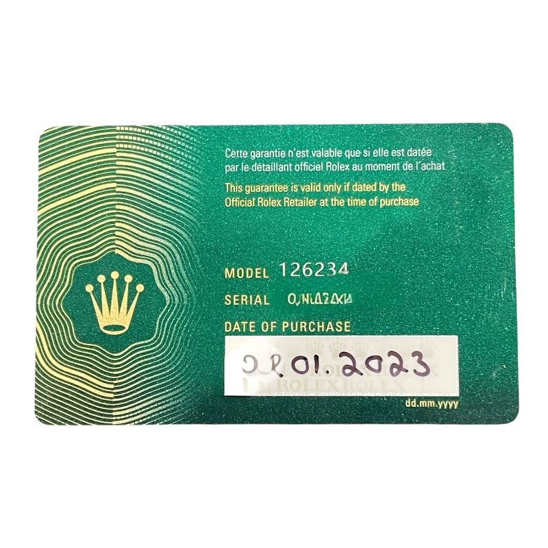 Rolex Datejust 36 Fluted Motif 126234 - Blue Dial, SS/WG