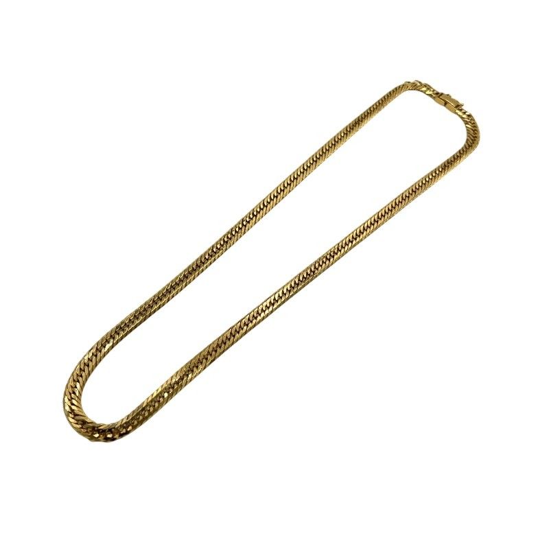 Exquisite 12-Faceted Triple K18 Figaro Necklace for Men